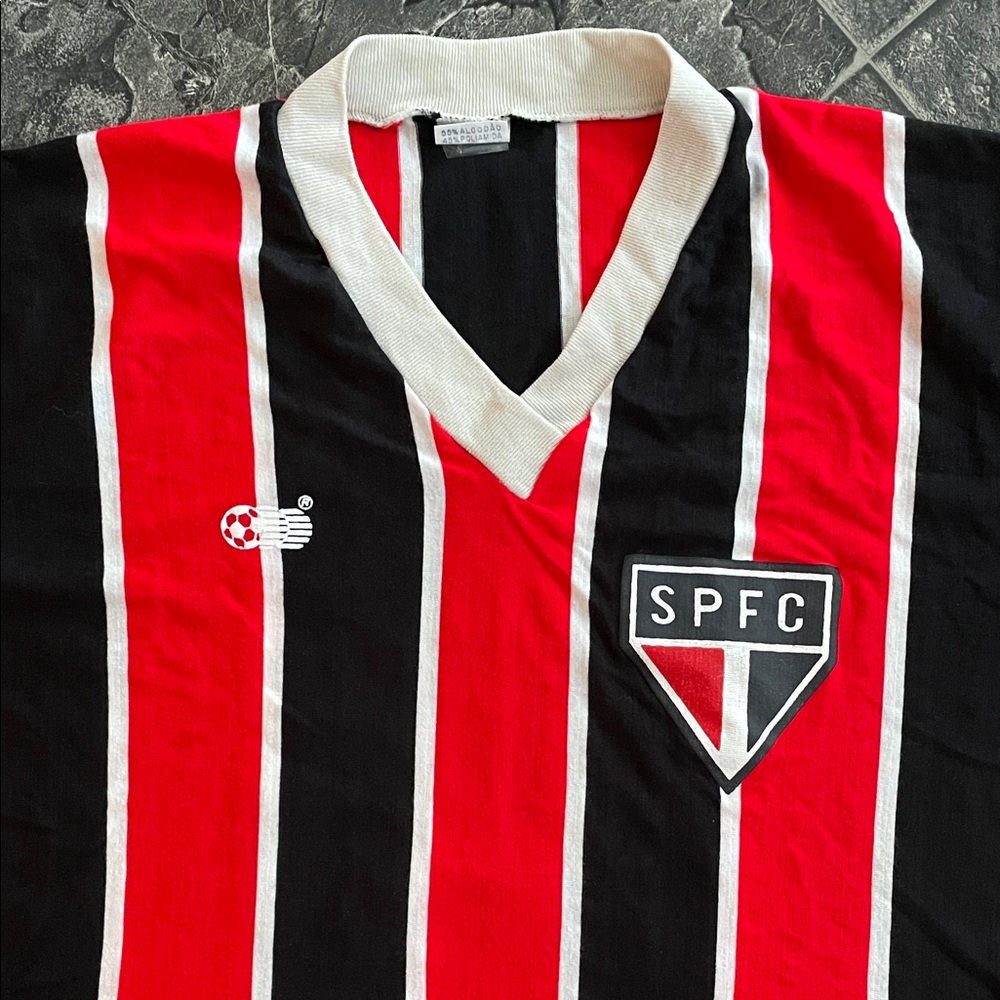 Vintage São Paulo FC (SPFC) Soccer Jersey Sports Fan Collector Athletic Football